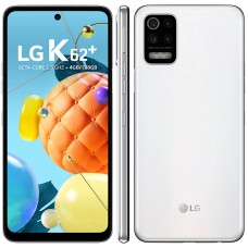 OFERTA DO DIA Celular LG K62+ Branco 128GB, Tela de 6.6”, Câmera Traseira Quádrupla 48MP,Câmera Frontal 28MP, Inteligência Artificial e Processador Octa-Core
